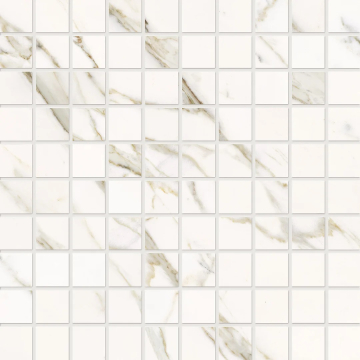 M9A2 Мозаика Calacatta Statuarietto Mosaico Lappato RT 30x30 Keope