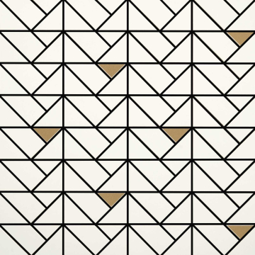 MARAZZI Italy M3JA Мозаика Eclettica White Mosaico Bronze 40x40 MARAZZI Italy