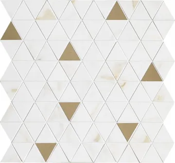 MARAZZI Italy M8H1 Мозаика Allmarble Wall Golden White Satin Mosaico Tria 40х43 MARAZZI Italy