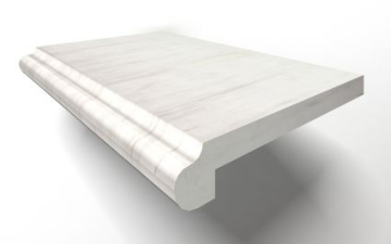 MB005-AEBS Ступени	Diana White Solid Mb005 100x30 Marmocer