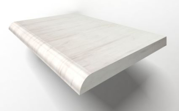 MB008-AEBS Ступени	Diana White Solid Mb008 100x30 Marmocer