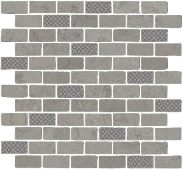 MBD011 Мозаика Про Лаймстоун Антика 3 мозаичный серый матовый 32х30 Kerama Marazzi