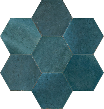 MFFF Керамогранит Lume Blue Lux Esagona 21x18.2 MARAZZI Italy