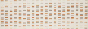 MLEP Плитка Colourline Ivory/Taupe/Orange Decoro 22x66.2 MARAZZI Italy