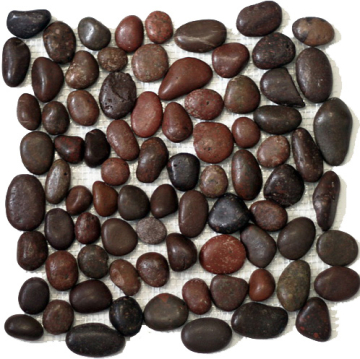 Мозаика 052351 (G) MS00-2P Галька красно-коричневая глянцевая 32x32 Seketein