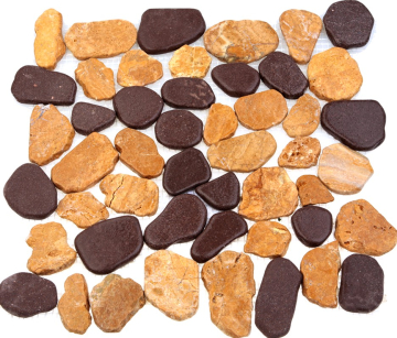 Мозаика 052365 MS9001 BC MIX Мрамор красно-песочный круглый 32x32 Seketein