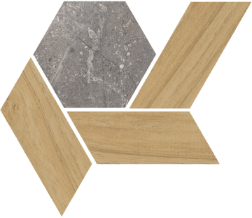 Мозаика 405C Mosaico Lesnaya Gris 20x17.5 VIVES