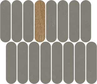 Мозаика 41QF Mosaico Rockaway Grafito R10 27x31 VIVES