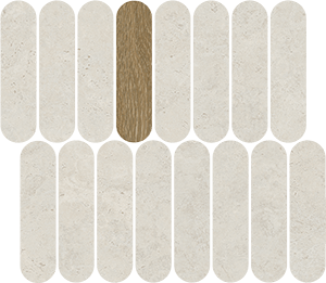 Мозаика 41SR Mosaico Barbican Blanco R10 27x31 VIVES
