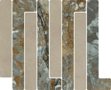 Мозаика 41W6 Mosaico Trellick Tassili Beige 30x24,2 VIVES
