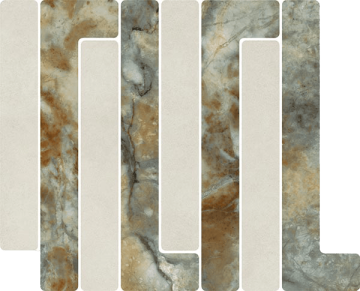 Мозаика 41W7 Mosaico Trellick Tassili Blanco 30x24,2 VIVES