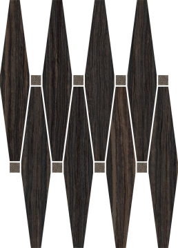 Мозаика 59224 Mos.Losanga Bronze Sat.con Oro 27x35,8 Cerdomus