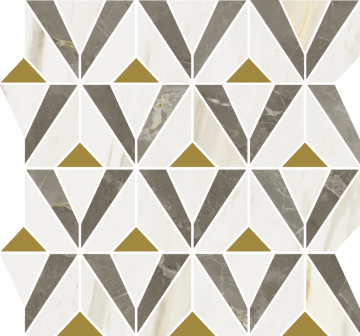 Мозаика 600110000976 Stellaris Grey Mosaico Orpheus Lux 33.8x31.5 Italon