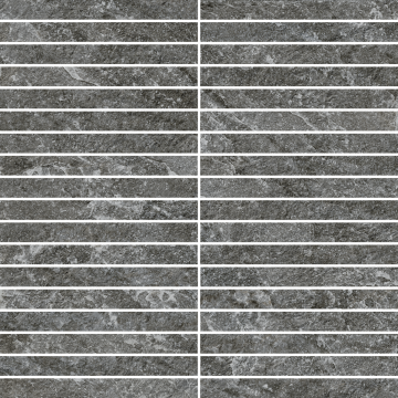 Мозаика 610110001366 Magma Graphite Mosaico Strip 30x30 Italon