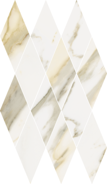 Мозаика 620110000203 Stellaris Calacatta Gold Mosaico Diamond Lux 28x48 Italon