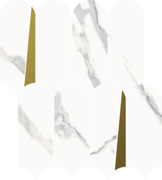 Мозаика 620110000229 Stellaris Statuario White Mosaico Elegant Lux 32.5x36.1 Italon