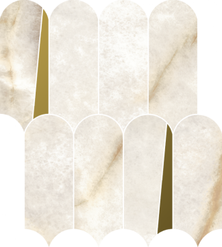 Мозаика 620110000232 Stellaris Crystal Pure Mosaico Elegant Lux 32.5x36.1 Italon
