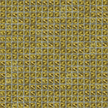 Мозаика № 636 моно золото (1.5x1.5) 30x30 Роскошная мозаика