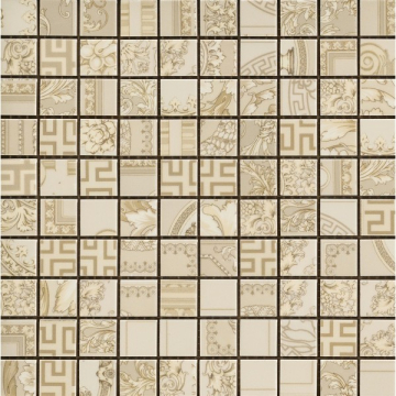 Мозаика 68911 MOSAICO PATCHWORK CREMA 25х25 Versace (Gardenia Orchidea)