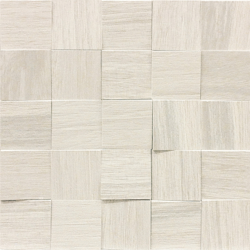 Мозаика 742055 Wooden White Mosaico 3D Inclinato Nat 6x6 30x30 Casa Dolce Casa