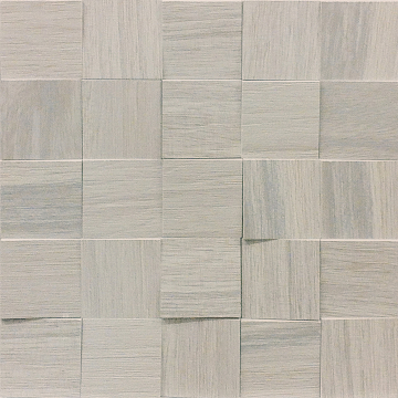 Мозаика 742056 Wooden Gray Mosaico 3D Inclinato Nat 6x6 30x30 Casa Dolce Casa