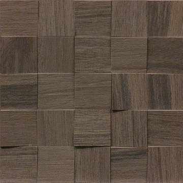 Мозаика 742059 Wooden Brown Mosaico 3D Inclinato Nat 6x6 30x30 Casa Dolce Casa