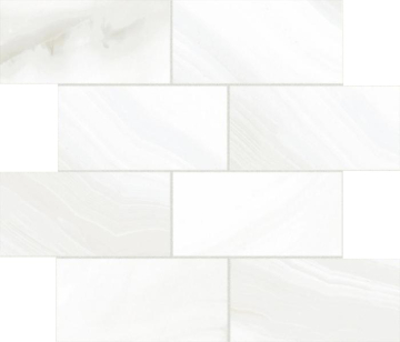 Мозаика 747785 ALABASTRI Madreperla Glossy 7.5x15 Muretto 6mm 30x30 Rex Ceramiche