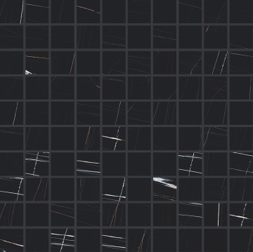 Мозаика 752802 Stones 2.0 Sahara Noir Glossy Mosaico 3x3 30x30 Casa Dolce Casa