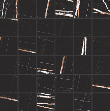 Мозаика 756685 Stones 2.0 Sahara Noir Mat Mosaico 5x5 30x30 Casa Dolce Casa