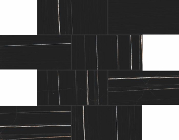 Мозаика 756820 Stones 2.0 Sahara Noir Mat Muretto 6mm 7,5x15 30x30 Casa Dolce Casa