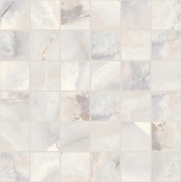 Мозаика 767641 Onyx&More White Onyx Glossy Mosaico 5x5 30x30 Casa Dolce Casa