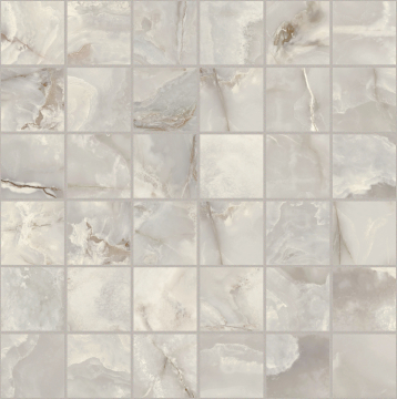 Мозаика 767644 Onyx&More Silver Onyx Glossy Mosaico 5x5 30x30 Casa Dolce Casa