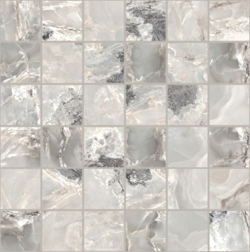 Мозаика 767649 Onyx&More Silver Blend Satin Mosaico 5x5 30x30 Casa Dolce Casa