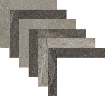 Мозаика 776741 Woodslate Life Arrow Mix 2 Storm/Bark 44,8x69,5 Cerim