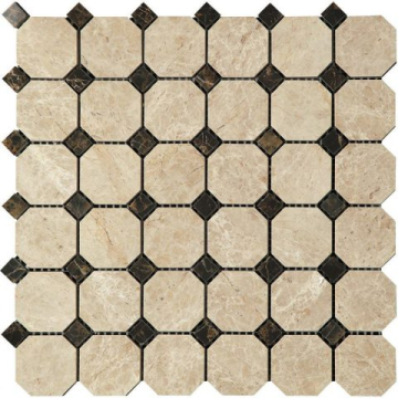 Мозаика 7M036+7M022-BP мозаика Мрамор 48х48+15x15 305х305 Natural