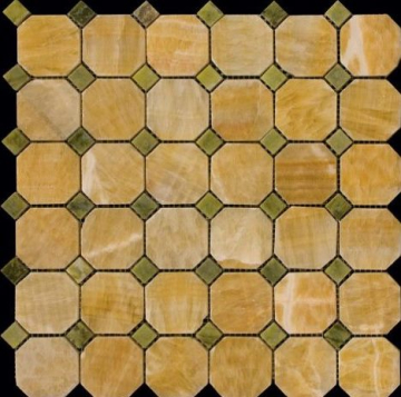 Мозаика 7M073+7M068-BP мозаика Оникс+Мрамор 50x50+15x15 305х305 Natural