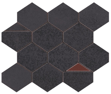 Мозаика 9BNI Blaze Iron Mosaico Nest 29.4x25.8 Atlas Concorde