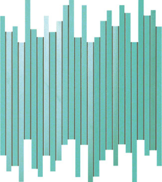 Мозаика 9DLT Dwell Turquoise Mosaico L 30,5X26 Atlas Concorde