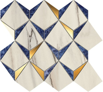 Мозаика 9MDN Marvel Diamonds Bianco Ultramarine 35,8x32,9 Atlas Concorde