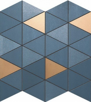 Мозаика 9MDU MEK BLUE MOSAICO DIAMOND GOLD WALL 30,5x30,5 Atlas Concorde