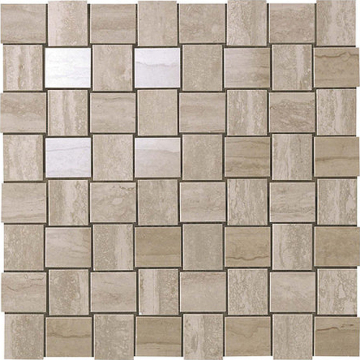 Мозаика 9MVM Marvel Travertino Silver Net Mosaic 30.5x30.5 Atlas Concorde