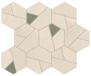Мозаика A0QN Boost Pro Ivory Mosaico Hex Olive 25x28,5 Atlas Concorde