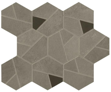 Мозаика A0QP Boost Pro Taupe Mosaico Hex Coffee 25x28,5 Atlas Concorde
