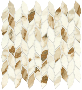 Мозаика A4WR Marvel Calacatta Imperiale Mosaico Twist Silk 30.5x30.5 Atlas Concorde