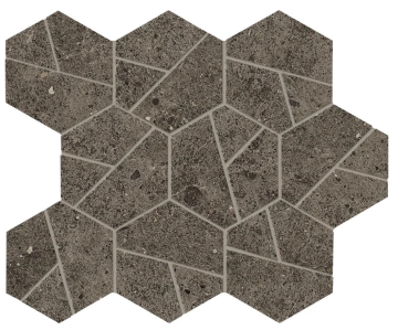 Мозаика A7C1 Boost Stone Tobacco Mosaico Hex 25x28,5 Atlas Concorde
