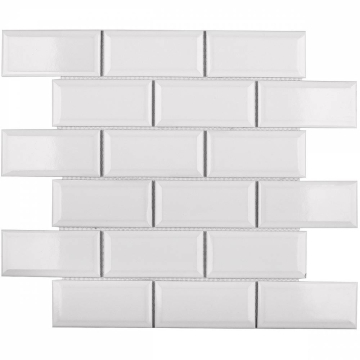 Мозаика AM81945 Metro White Glossy 4.5х9.5 28.8х29.4х6.5 StarMosaic