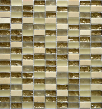 Мозаика ARM 17 Камень и стекло 28.5x30.5 (чип 1.5x3) TonoMosaic