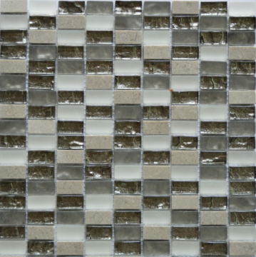 Мозаика ARM 19 Камень и стекло 30.5x31.8 (чип 1.5x3) TonoMosaic