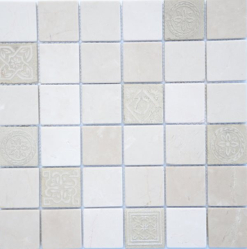 Мозаика Art Botticino MAT 48x48x8 300x300x8 Caramelle Mosaic