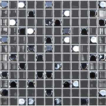 Мозаика Aura №828 Черный (на сетке) 31.7x31.7 Vidrepur
